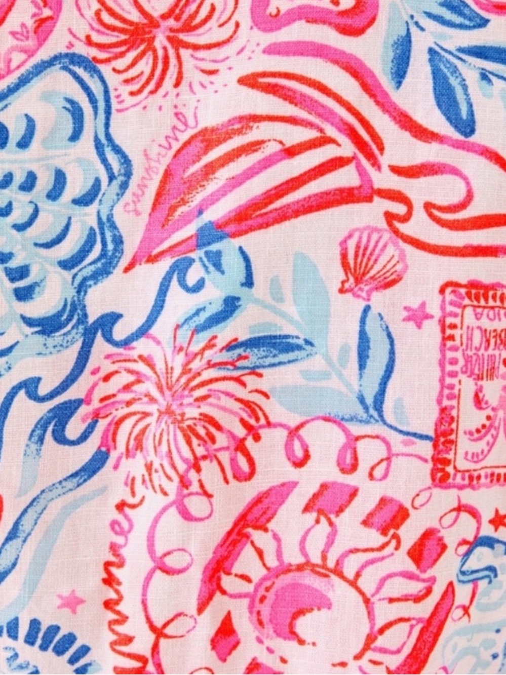 NWT LILLY PULITZER
MIALEIGH LINEN DRESS LIL
SUN SEA SAND - Picture 5 of 5